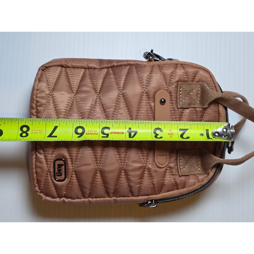 Lug Small Crossbody with Top Handles Jetty LE Chai Latte Brown Quilted Women - Picture 9 of 11